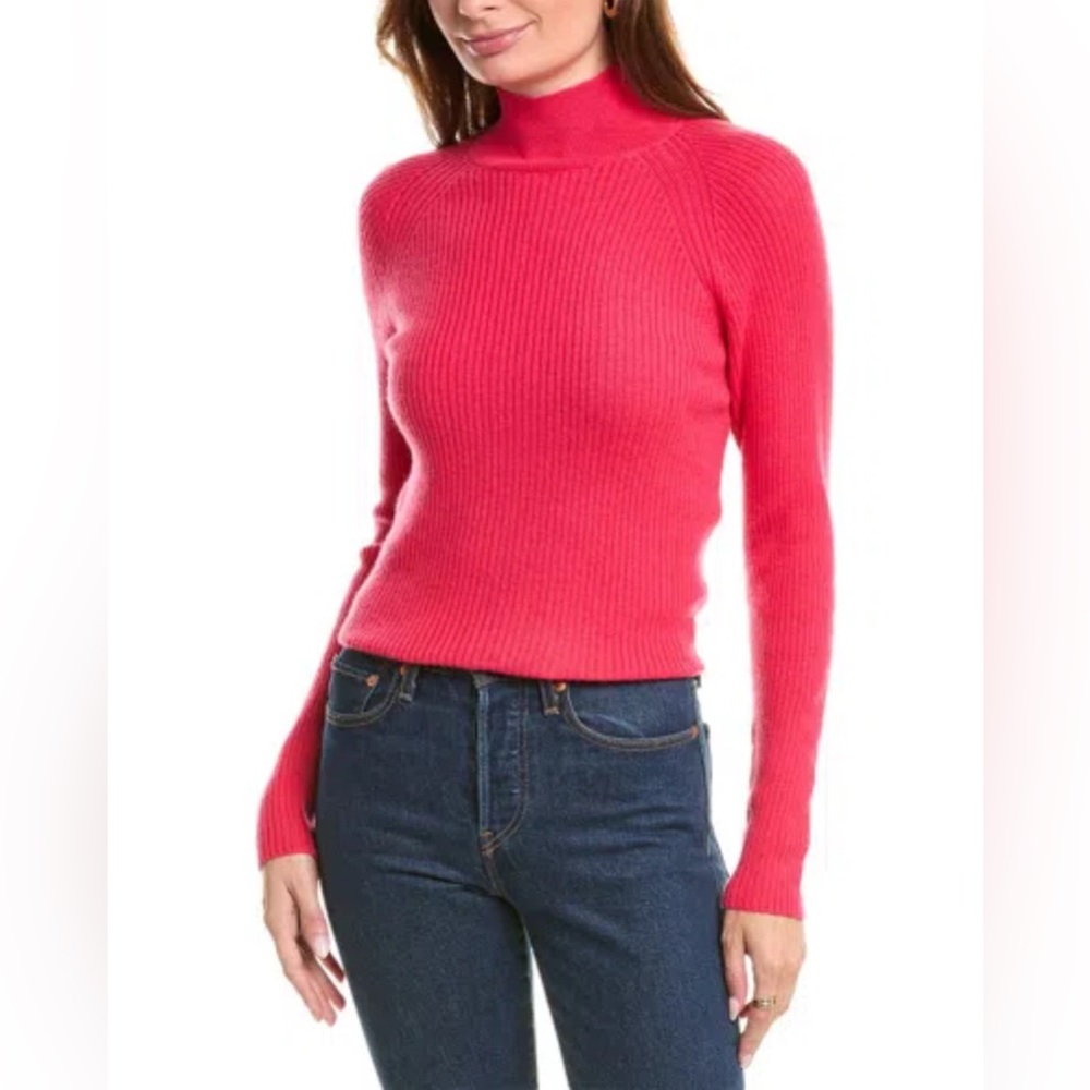 Brodie Cashmere Wool & Cashmere-Blend Skinny Mock Neck Jumper